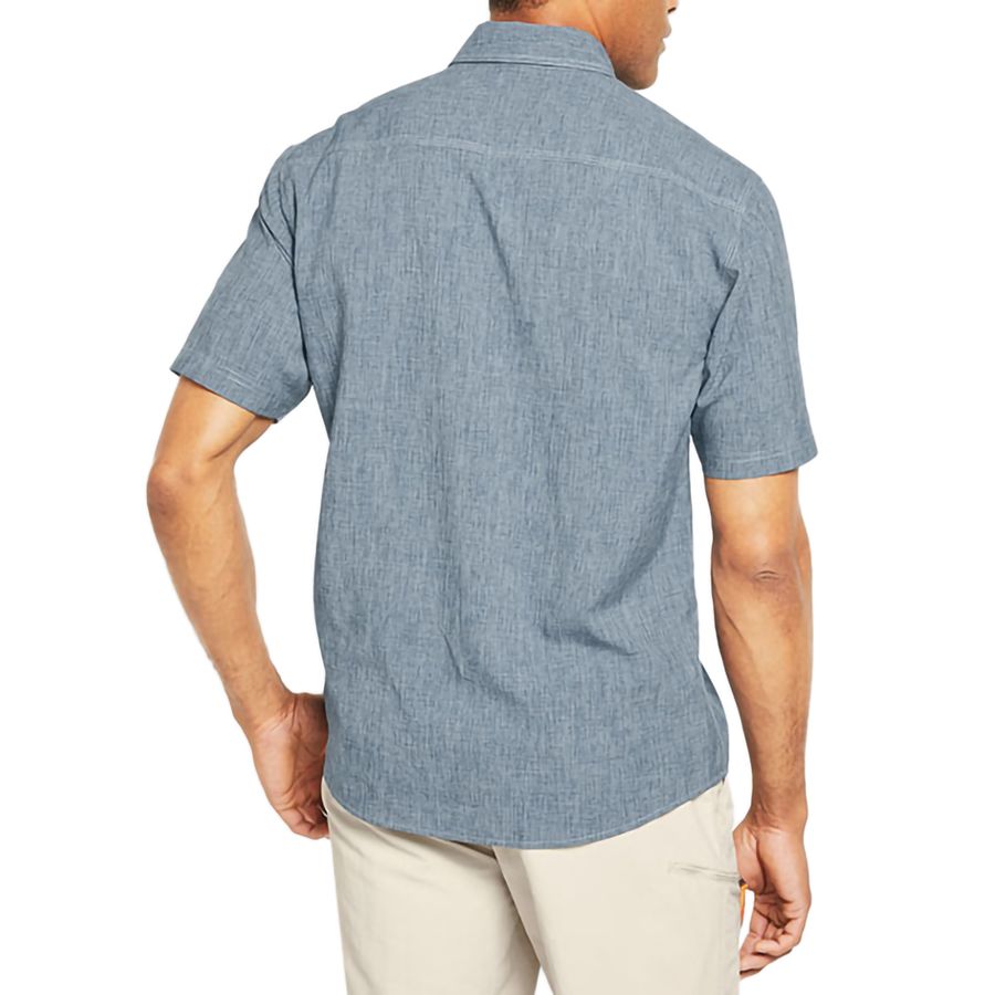 thumbnail image 2 of Orvis Men's Short Sleeve Woven Tech Shirt - 100% Polyester With Chest Pockets 2 of 10