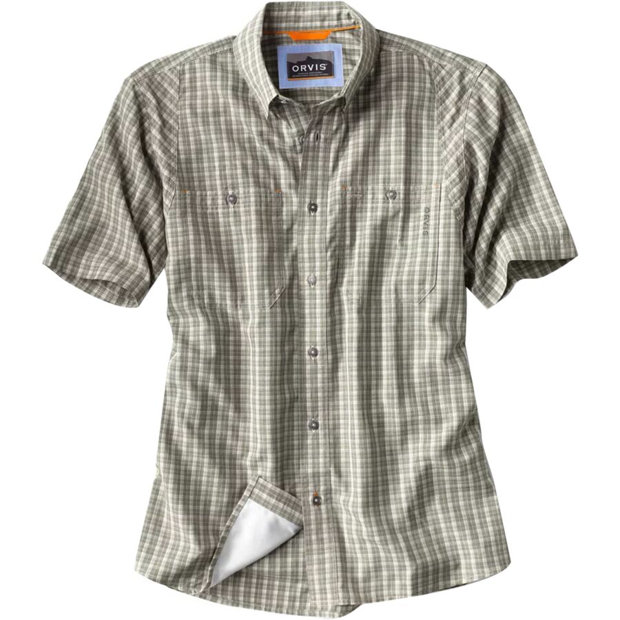 Tech Chambray Plaid Short-Sleeve Workshirt - Men's