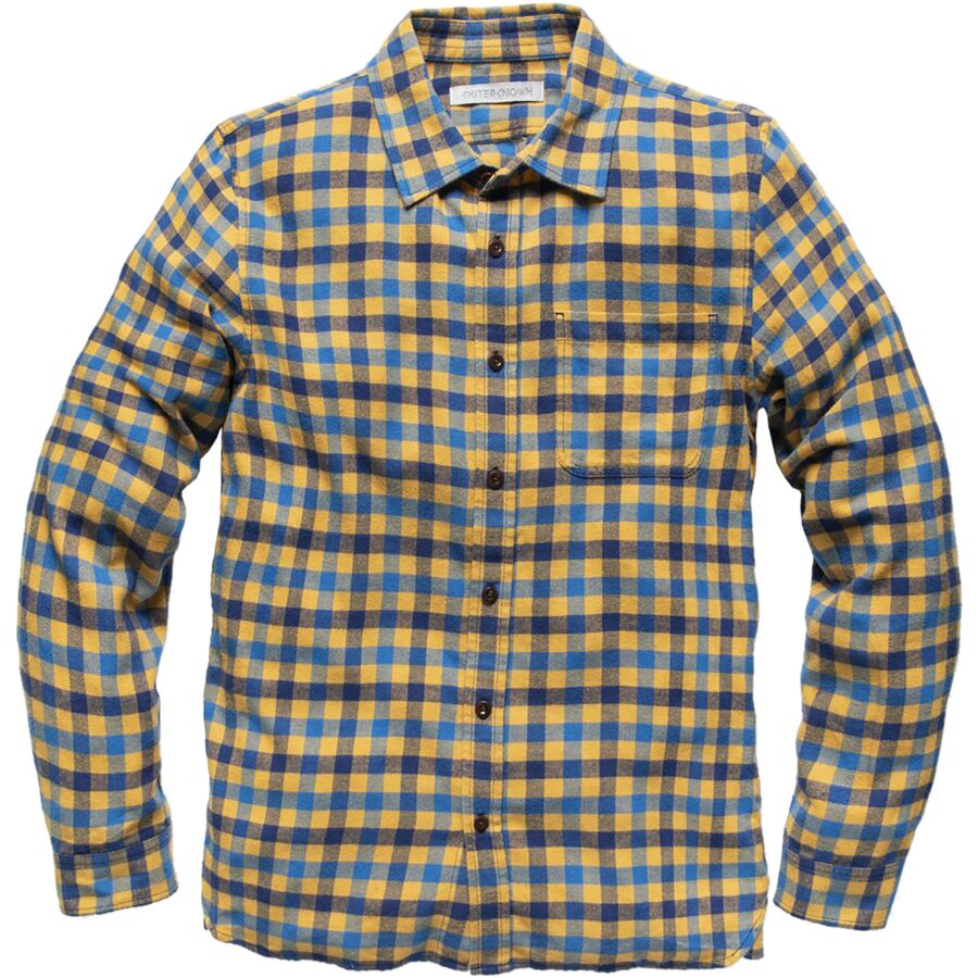 white plaid flannel shirt