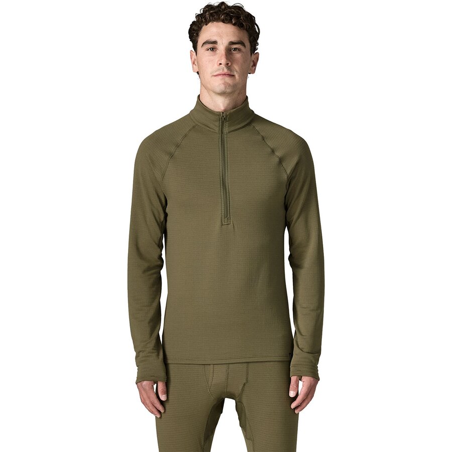 Capilene Thermal Weight Zip-Neck Pullover Top - Men's