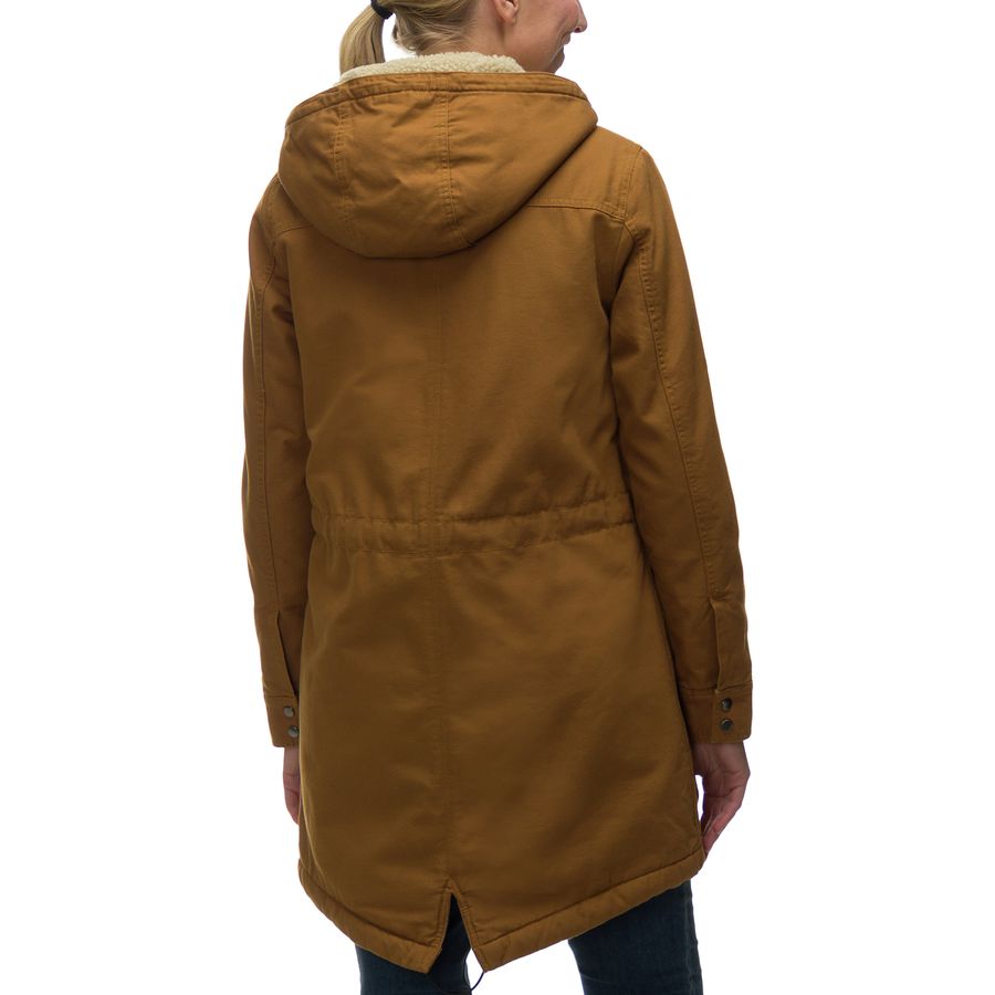 Prairie Plains Spirit Fall Leaves Women's Stand Collar Padded Jacket