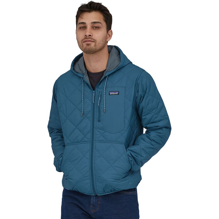 Diamond Quilted Bomber Hooded Jacket - Men's