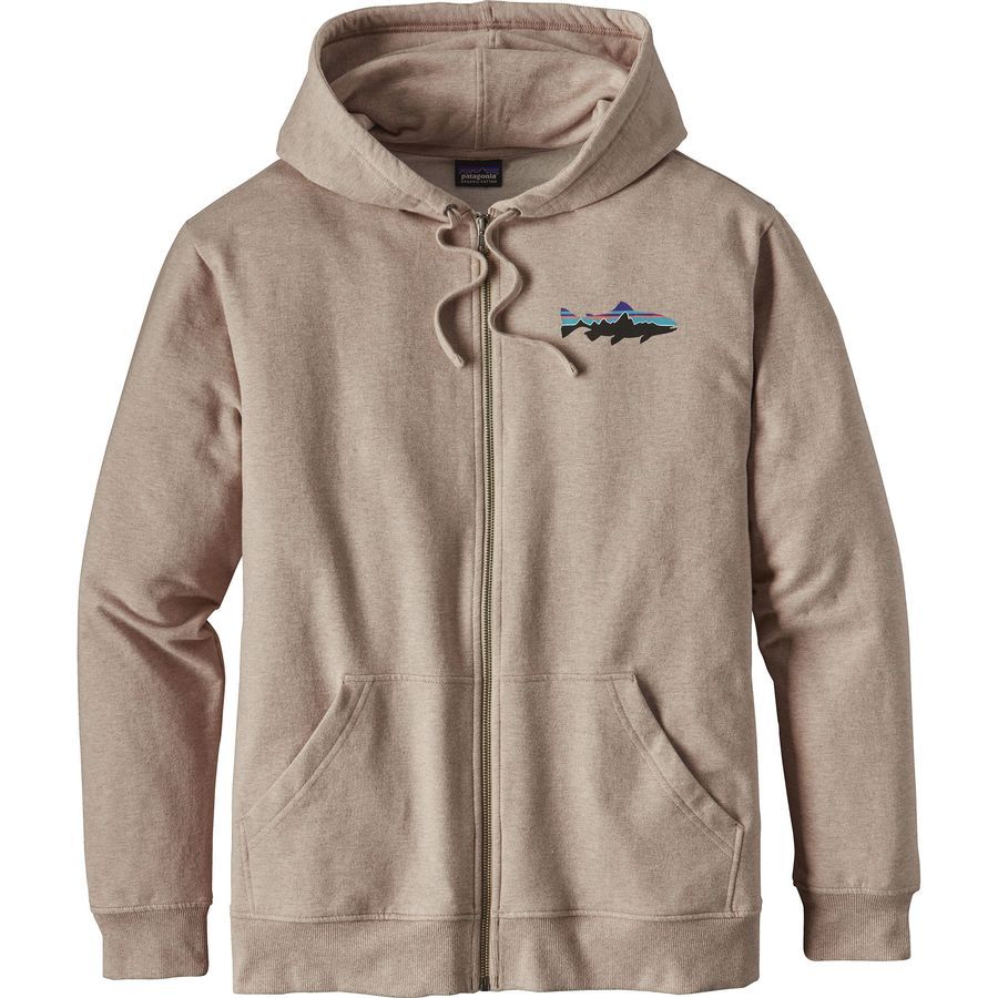 Patagonia Small Fitz Roy Trout Midweight Full-Zip Hoodie - Mens