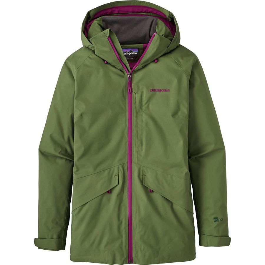 green insulated jacket women's