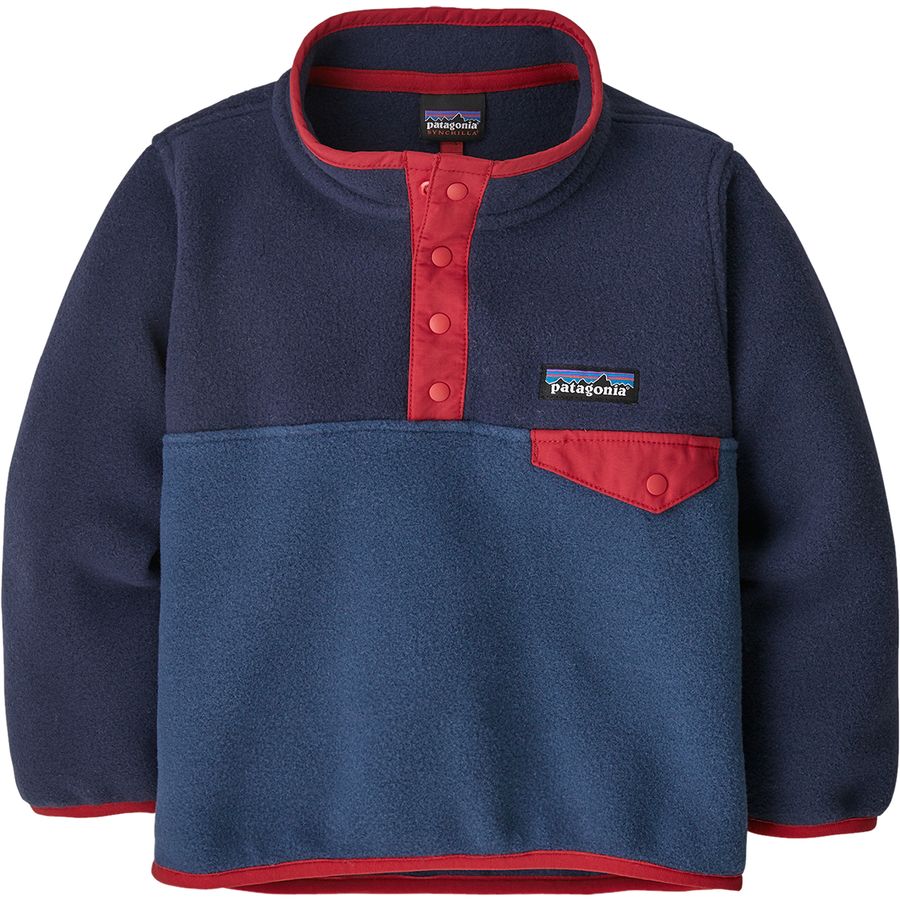 thumbnail image 2 of Essentials Boys' Polar Fleece Snap Jacket | Pullover Style, Orange, X-Large | Cold Weather Layer 2 of 10