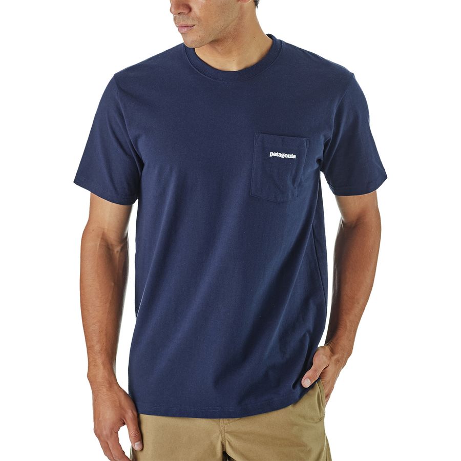 patagonia men's p 6 logo pocket responsibili tee