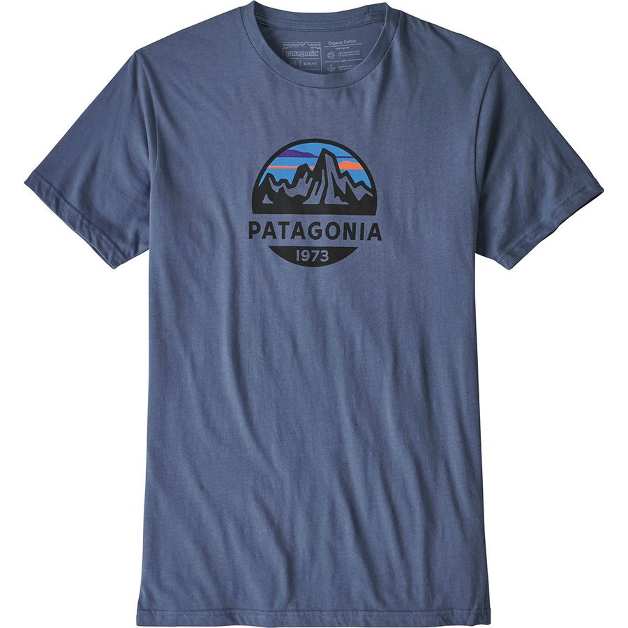 Patagonia - Fitz Roy Scope Organic T-Shirt - Men's - Dolomite Blue