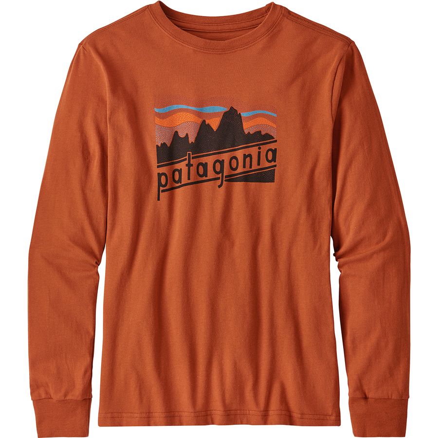 Patagonia Graphic Organic Long-Sleeve T-Shirt - Boys' | Backcountry.com
