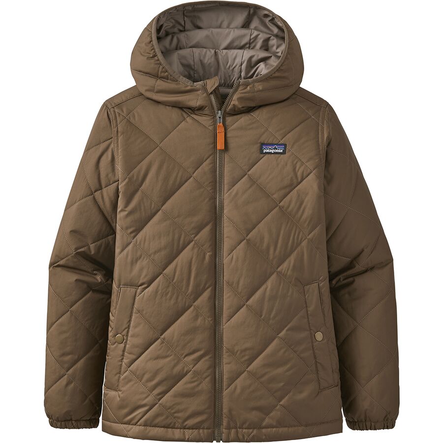 Diamond Quilt Hooded Insulated Jacket - Boys'