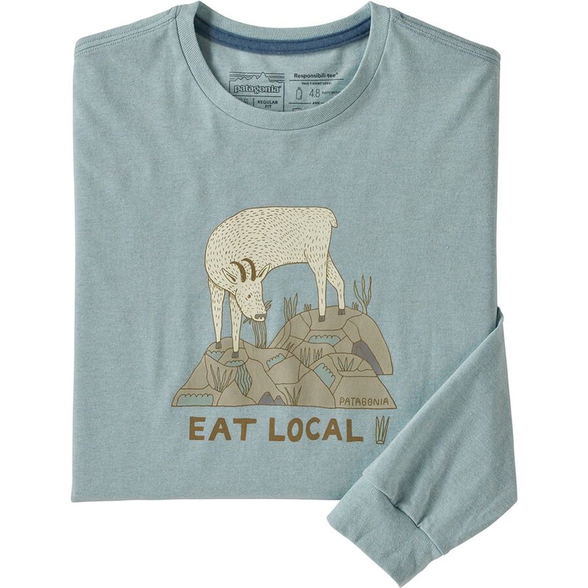 patagonia eat local shirt