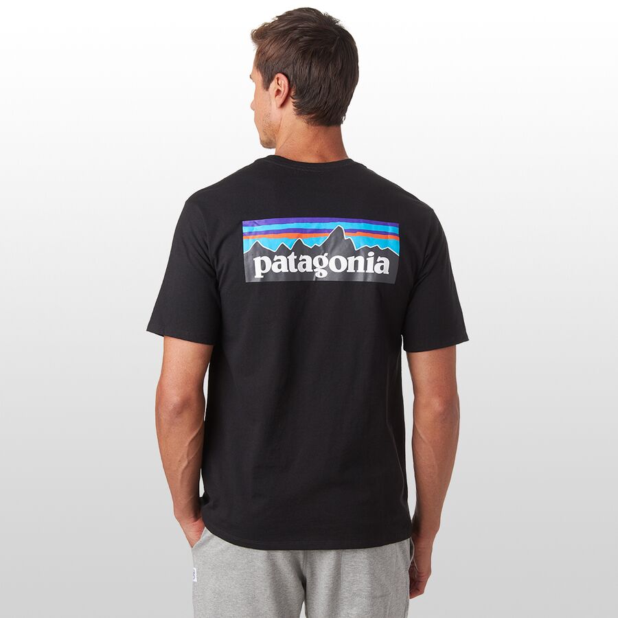 patagonia men's p 6 logo pocket responsibili tee