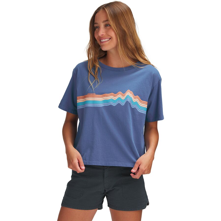 Ridge Rise Stripe Organic Easy Cut T-Shirt - Women's