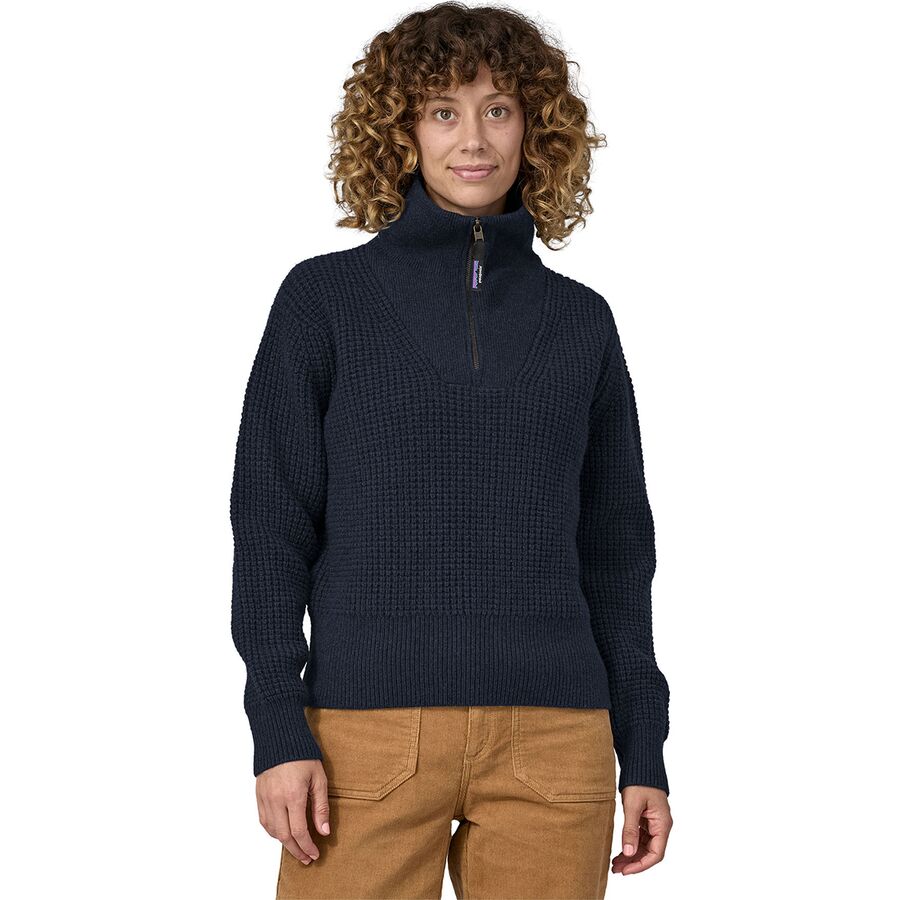 Recycled Wool-Blend 1/4-Zip Sweater - Women's