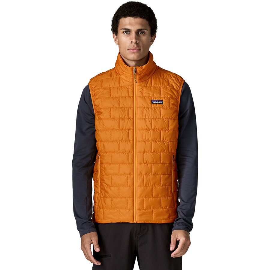 Мужской жилет Patagonia Nano Puff, цвет: Оранжевый