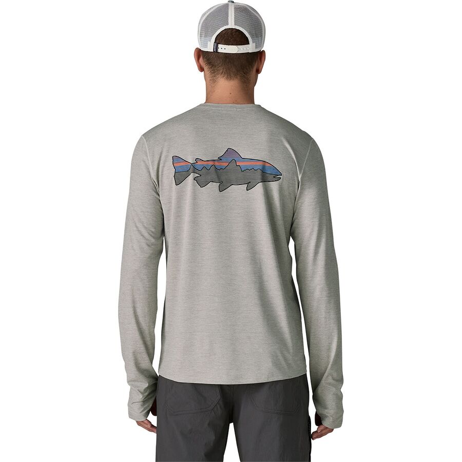 Capilene Cool Fitz Roy Trout Long-Sleeve Sun Shirt - Men's