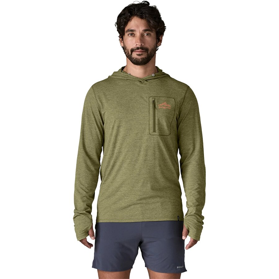 Capilene Cool Cloud Crag Crest Sun Hoodie - Men's