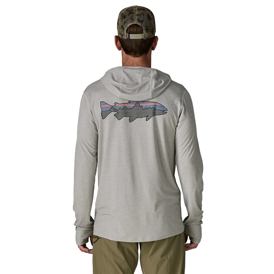 Capilene Cool Fitz Roy Trout Sun Hoodie - Men's