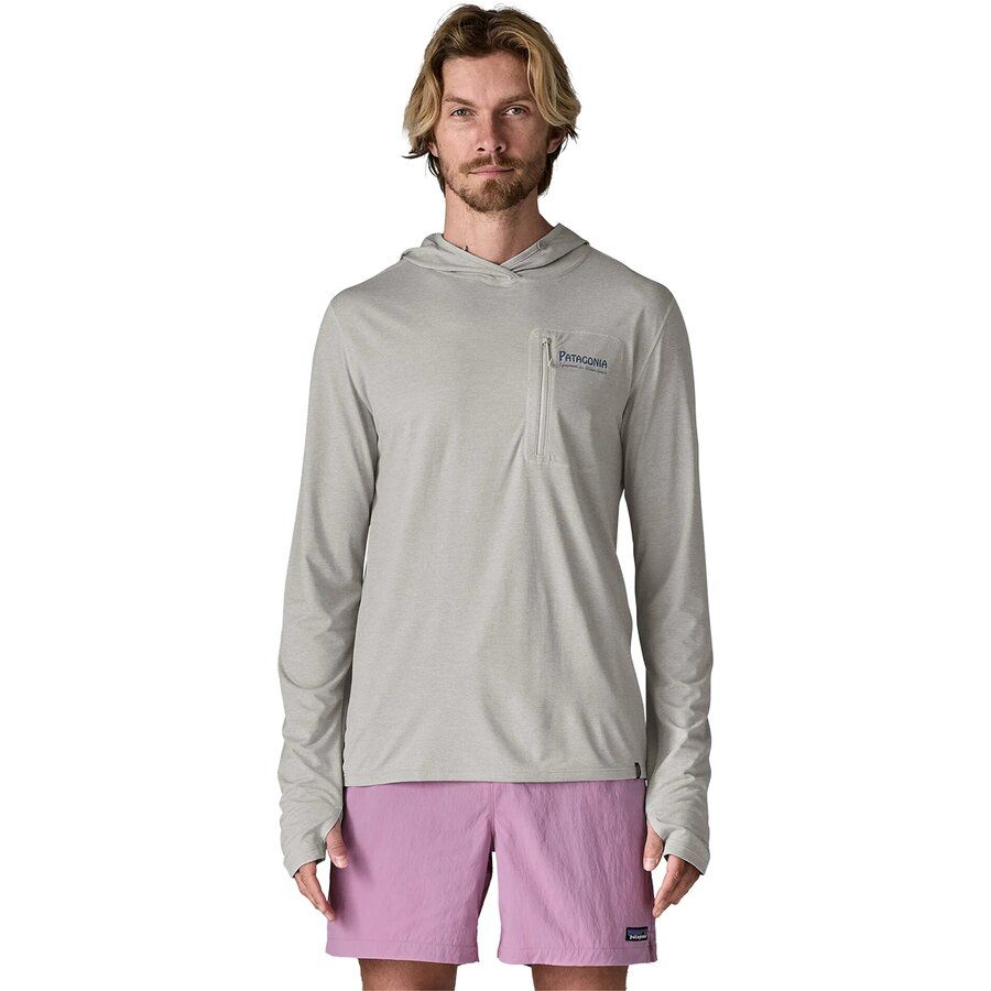 Capilene Cool Water People Banner Sun Hoodie - Men's