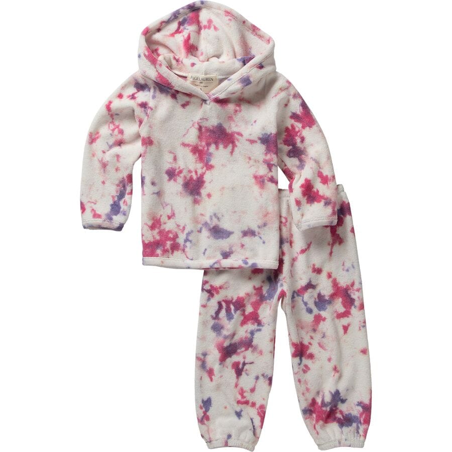 French Terry Hoodie and Balloon Pant Set - Infant Girls'