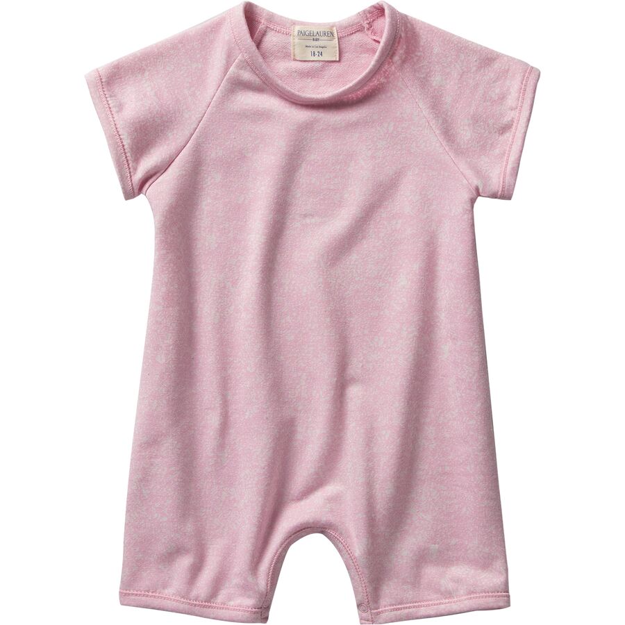 French Terry Fire Work Burn out Raglan Romper - Infants'