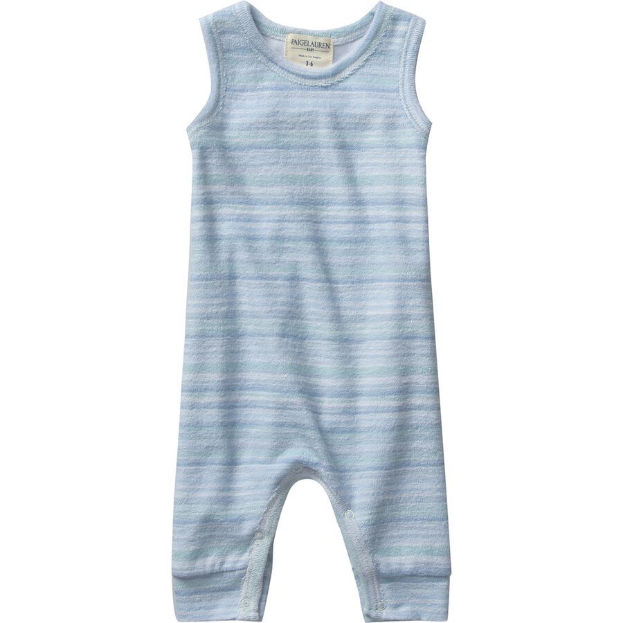 Stripe 4in Henley Tank Romper - Infants'