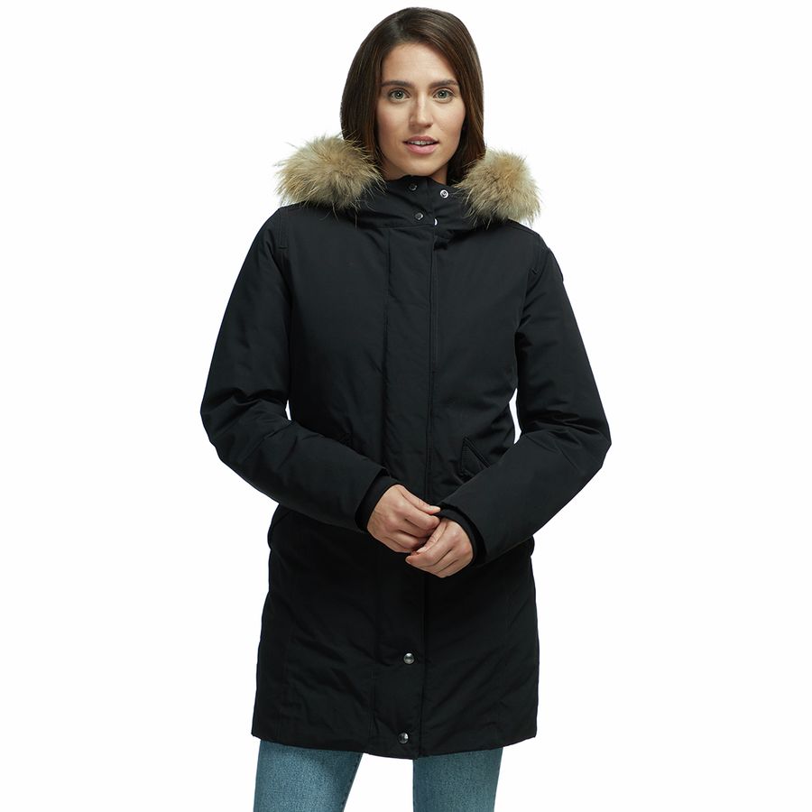 Angie Womens Long Furry Coat