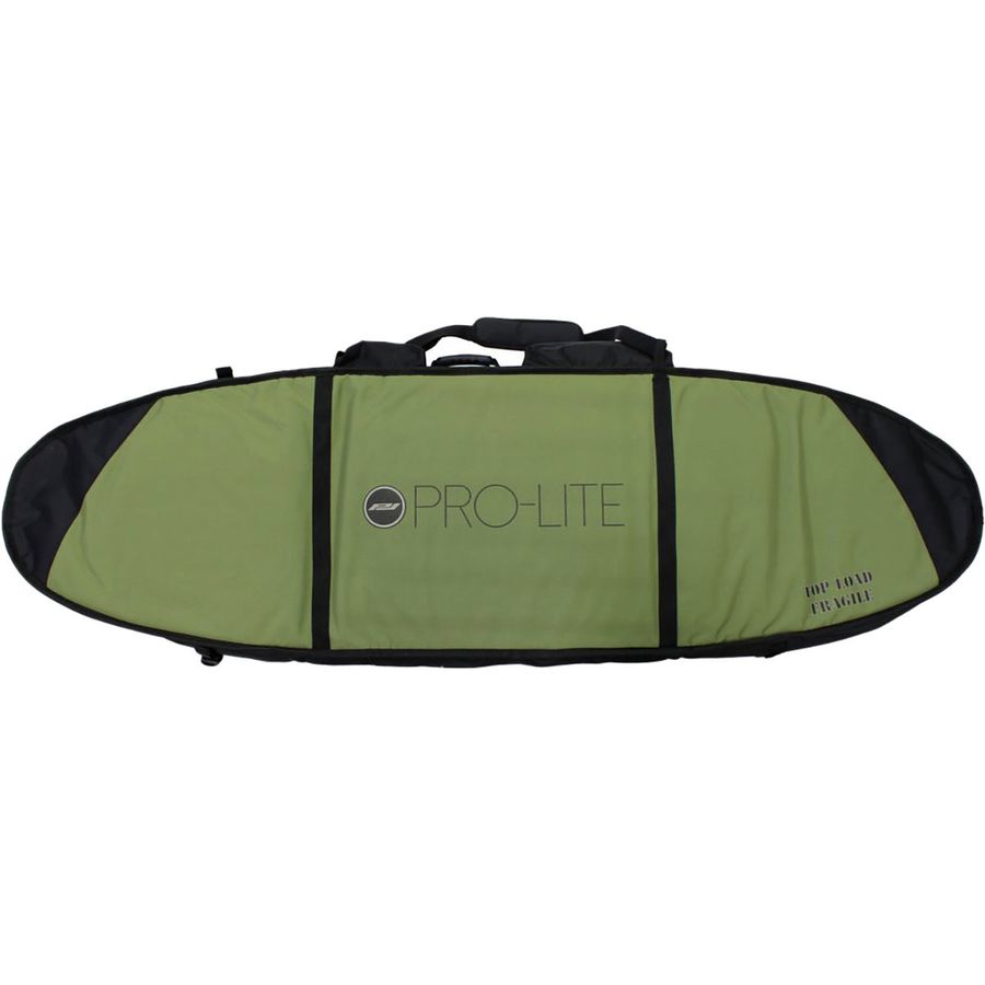 Pro-Lite Finless Coffin Double Surfboard Travel Bag – Fits 2-3 Boards, 7’6” Length, 10mm Foam Protection, Compression Straps
