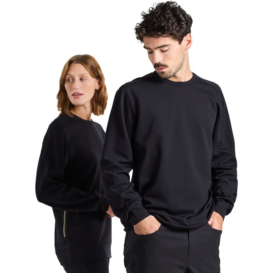 Толстовка Parmi Lifewear Merino Crew Neck, цвет: Чёрный