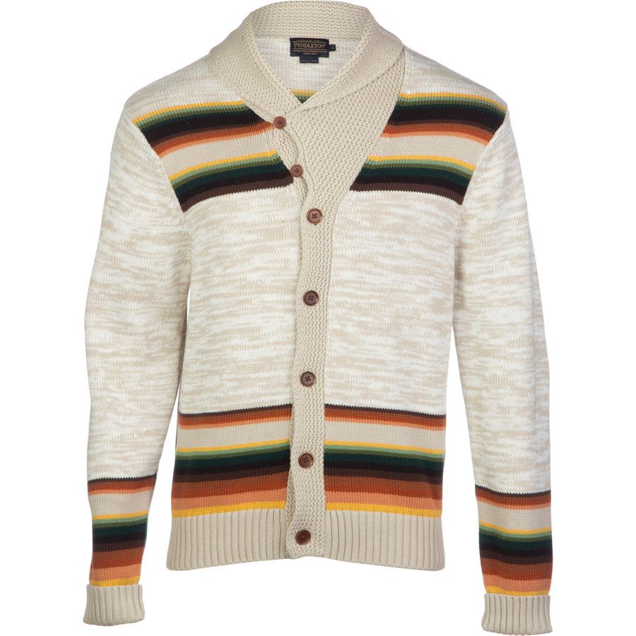 Pendleton Jacquard Cardigan Sweater Men's Clothing