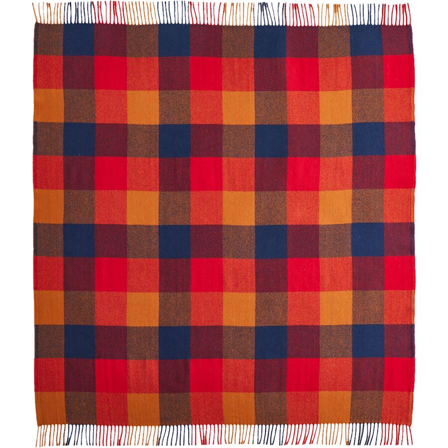 Eco-Wise Wool Washable Fringe Throw Blanket
