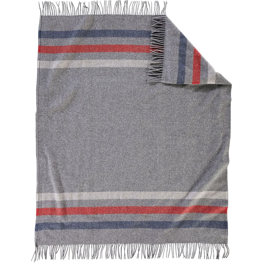 Eco-Wise Wool Washable Fringe Throw Blanket