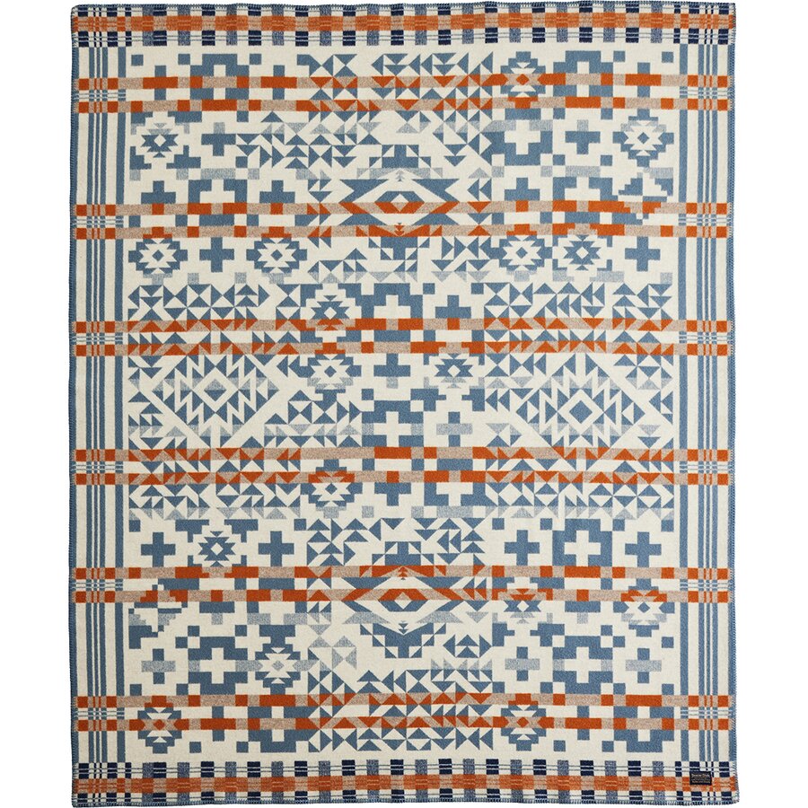 Плед Pendleton Jacquard Napped Blanket, цвет: Синий