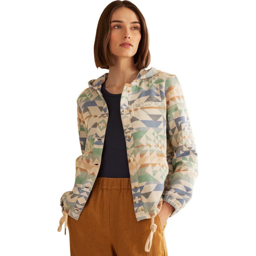 Button Front Beach Hoodie - Women's