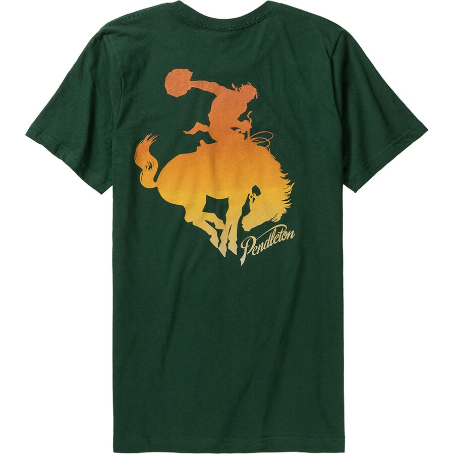 Ombre Bucking Horse Graphic T-Shirt - Men's