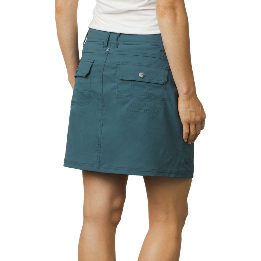 Prana Halle Skort Femmes 12 Outdoor Randonnée Nylon Jupe Rouge Short