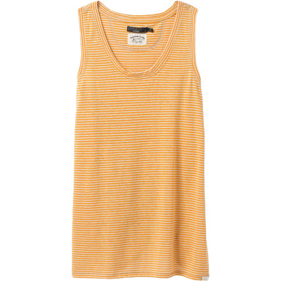 Débardeur Femme Prana "Cozy Up Scoop" - Taille M, Rayures Olive Rétro, Neuf Avec étiquettes