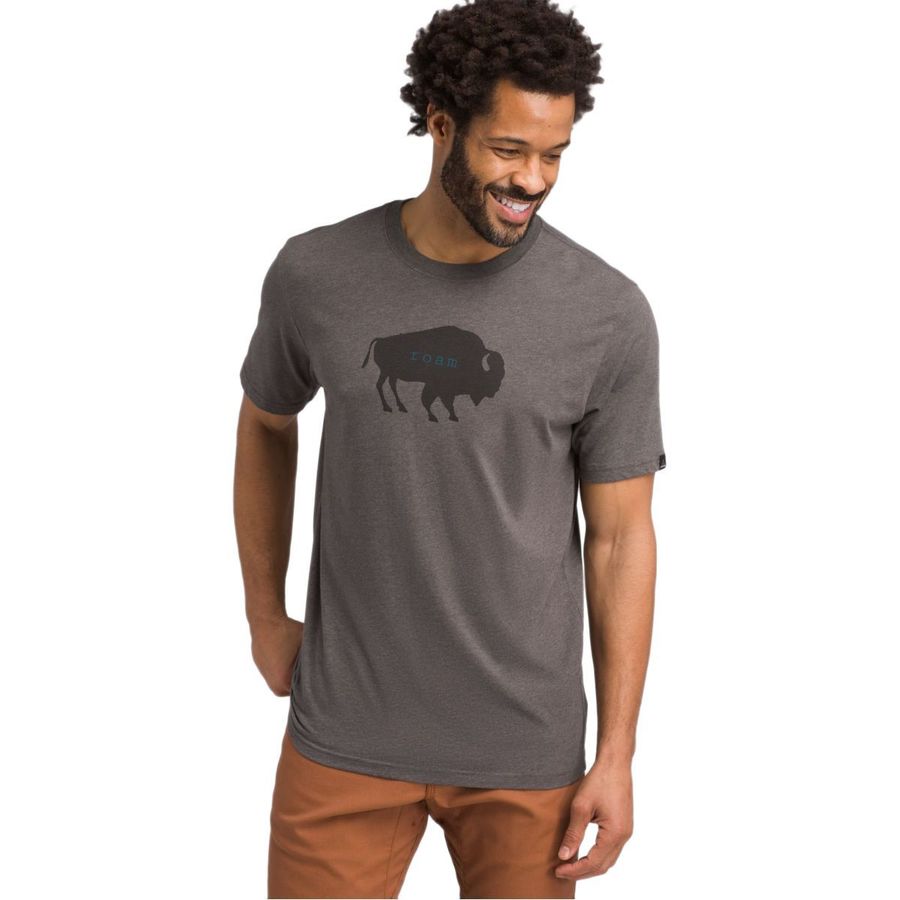 PrAna Women's Journeyman Tee - Soft Cotton Yoga Shirt, Standard Fit
