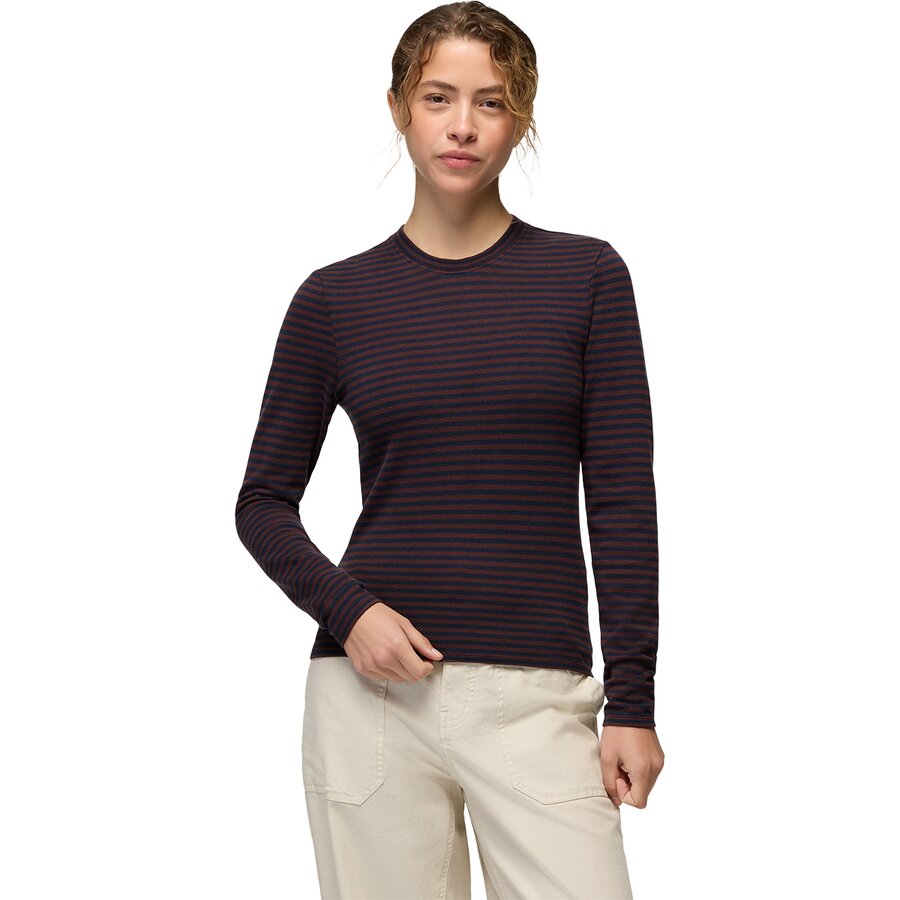 Женская футболка prAna Lotus Long-Sleeve, цвет: Полосатый