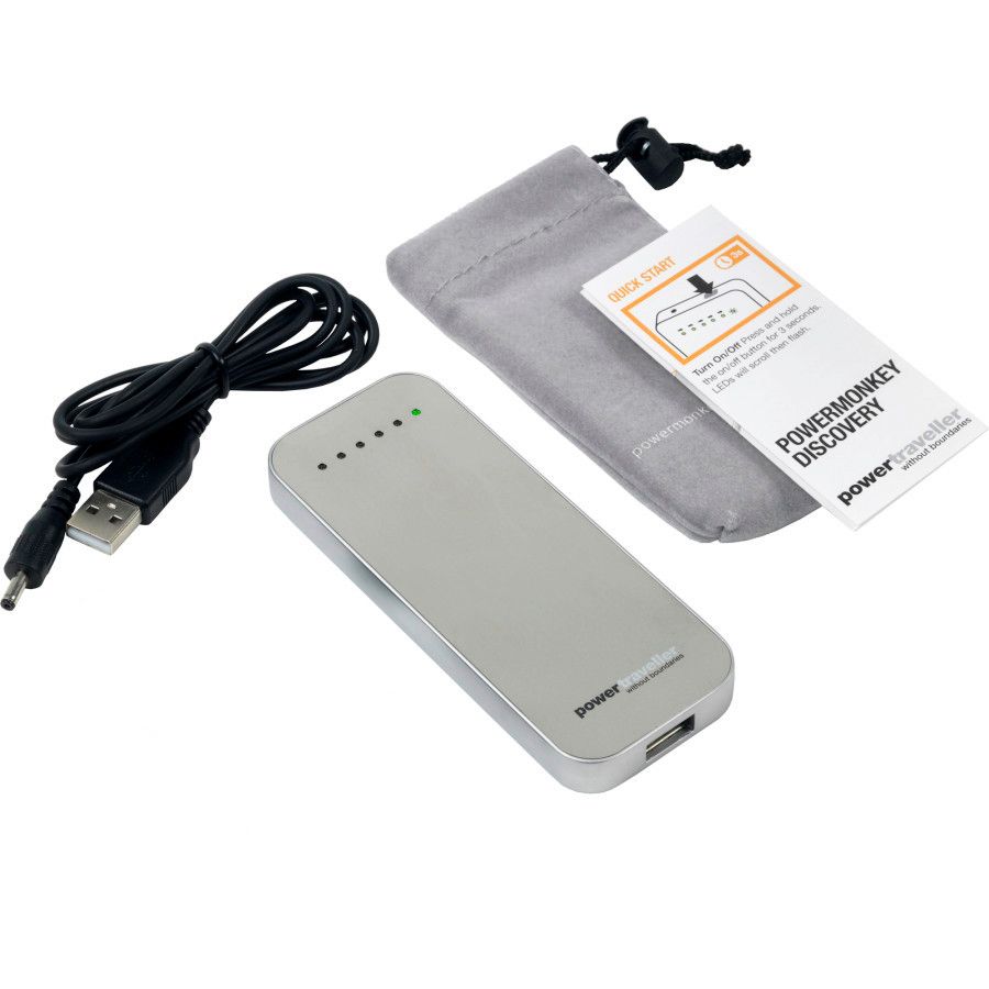 Powertraveller Powermonkey Discovery Portable Charger Hike & Camp