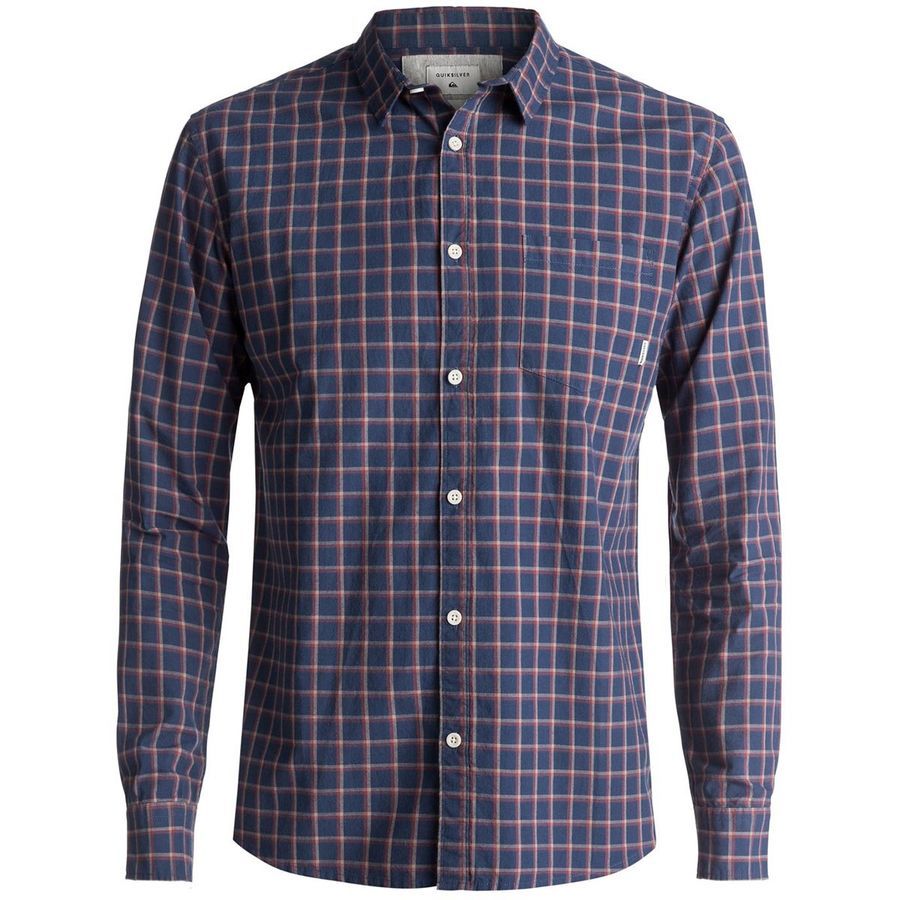Quiksilver Everyday Check Long-Sleeve Button-Down Shirt - Mens