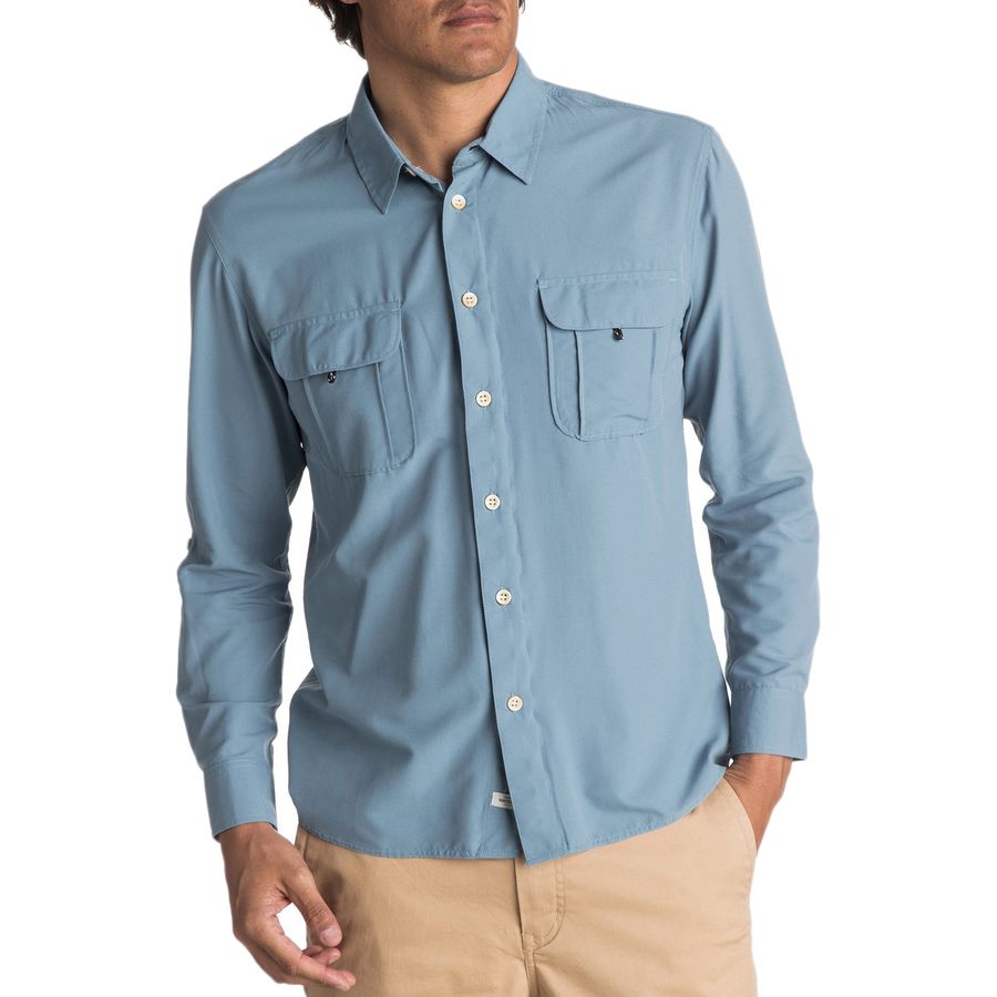 Quiksilver Waterman Trailblazing Long-Sleeve Button-Down Shirt - Men's ...