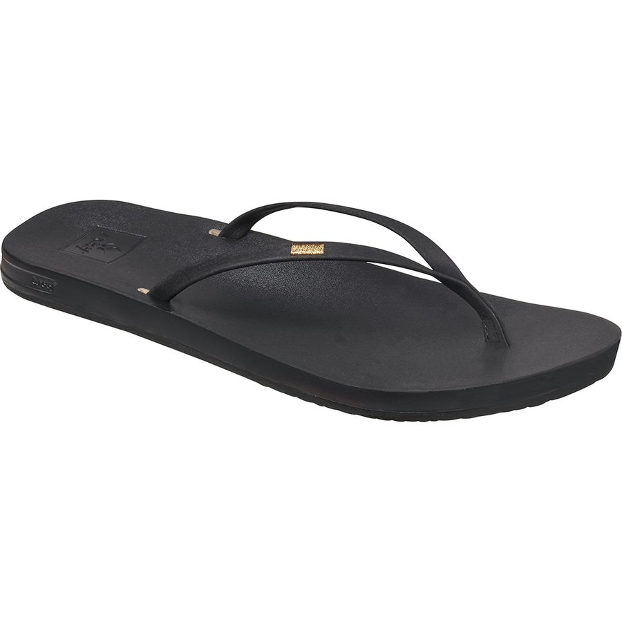 reef women's cushion bounce swing leather flip flops