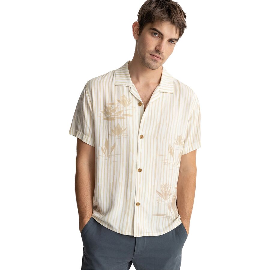 Lily Stripe Cuban Short-Sleeve Shirt - Men's
