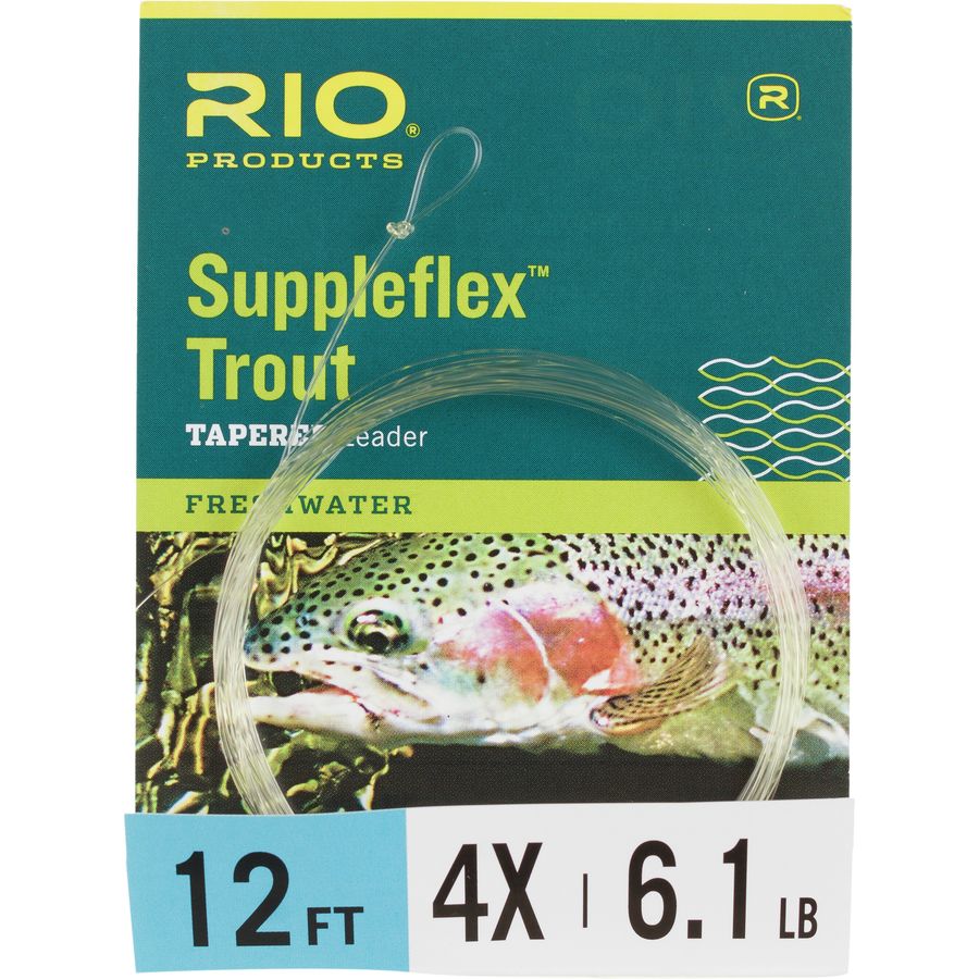 RIO Powerflex Tapered Trout Leaders – 7.5ft, Clear, Made In Japan, Official RIO Dealer