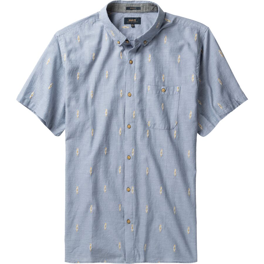 Ikat Dobby Button-Down Short-Sleeve Shirt - Men's