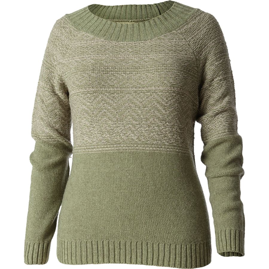 Royal Robbins Maglia Pullover Donna SummerTime Stripe: Scollo A V, Dettagli A Righe E Uncinetto, Misto Cotone E Nylon
