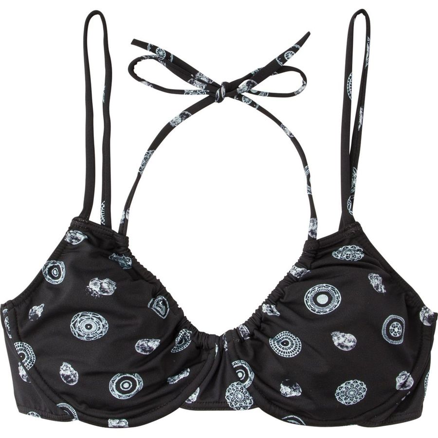 RVCA Solid Shirred Underwire Bikini Top