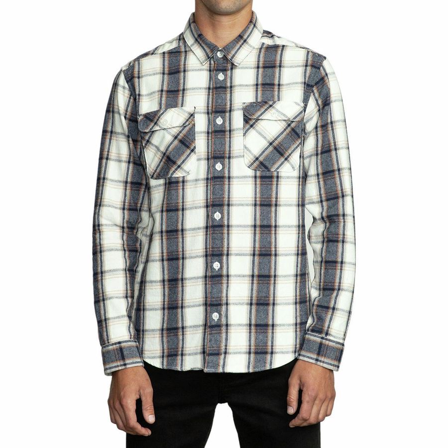 RVCA That'll Work Flannel Long-Sleeve Shirt - Men's | Backcountry.com