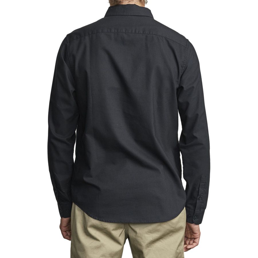 RVCA Mens Retract Long Sleeve T-Shirt (Black)