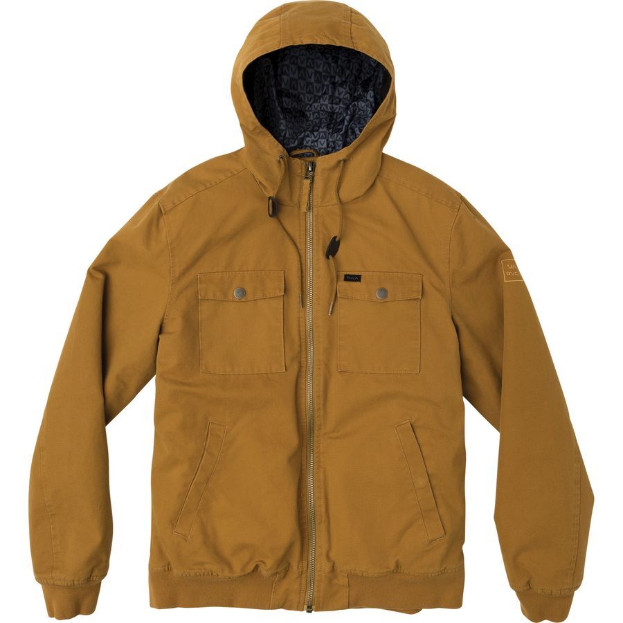 RVCA Hooded Bomber II Jacket Men's Clothing